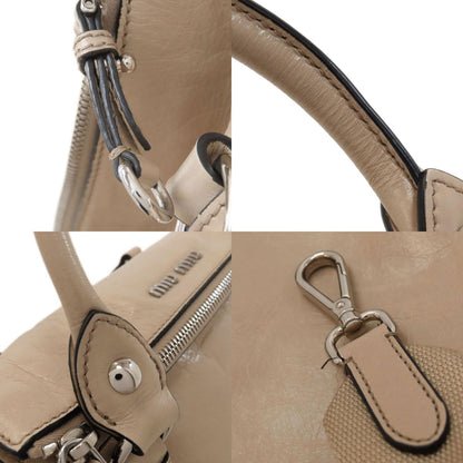 MIUMIU Ribbon 2WAY Handbag Calf Ladies [Used]