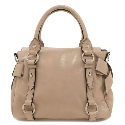 MIUMIU Ribbon 2WAY Handbag Calf Ladies [Used]