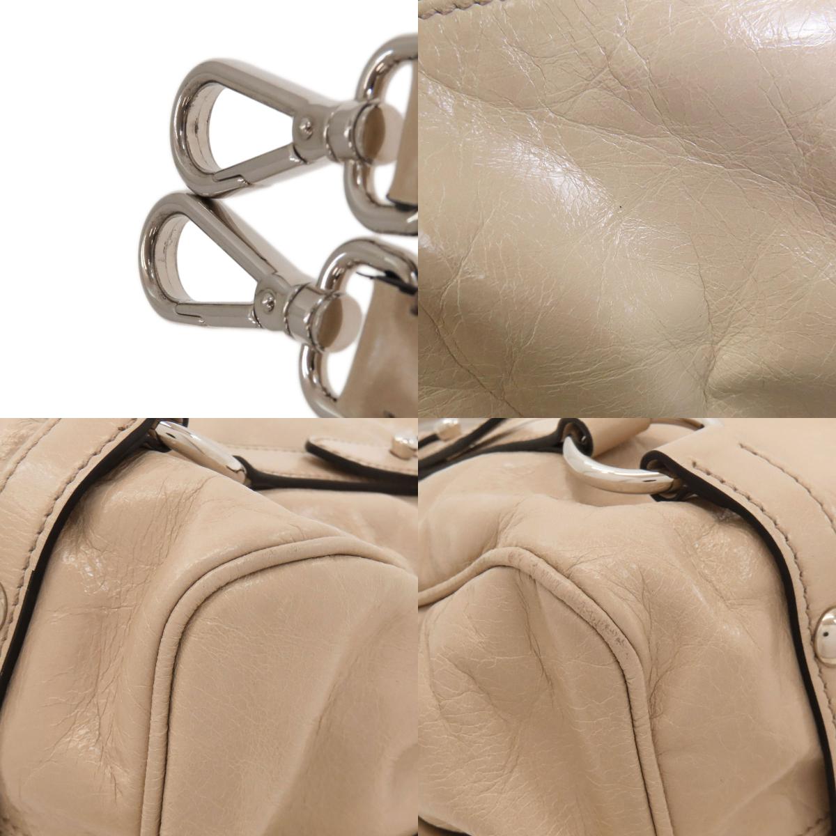 MIUMIU Ribbon 2WAY Handbag Calf Ladies [Used]