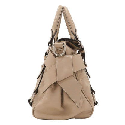 MIUMIU Ribbon 2WAY Handbag Calf Ladies [Used]