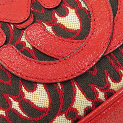 MIUMIU 5BH116 MM Paris collaboration Shoulder Bag Canvas Ladies [Used]