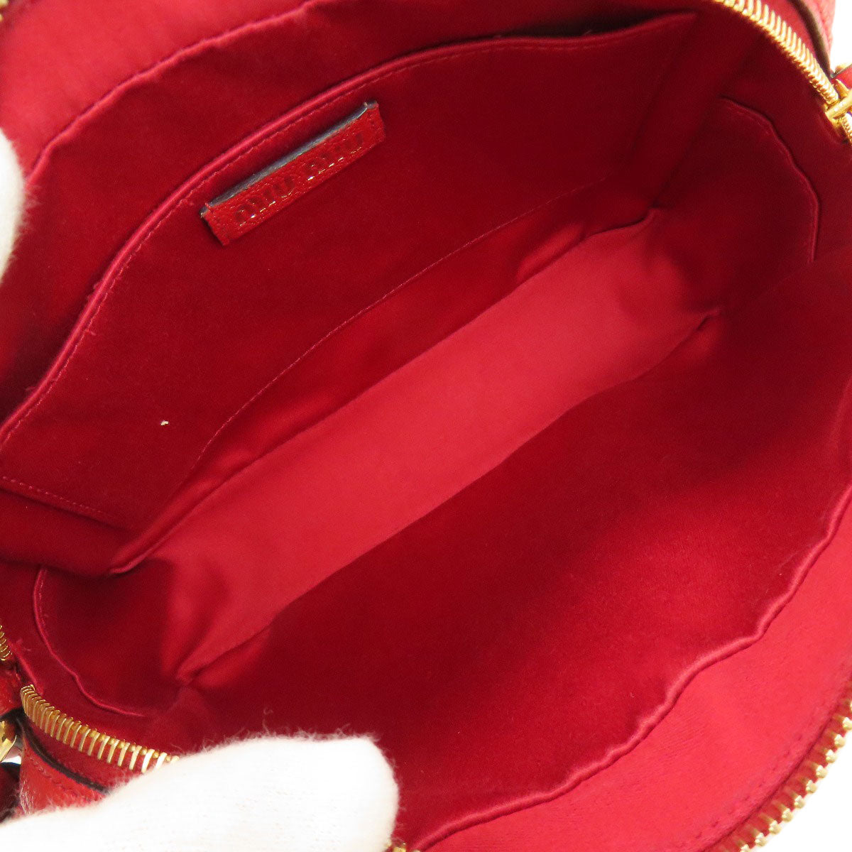 MIUMIU 5BH116 MM Paris collaboration Shoulder Bag Canvas Ladies [Used]