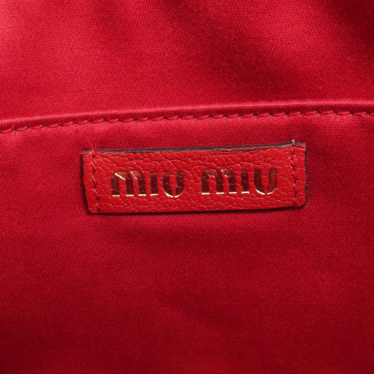 MIUMIU 5BH116 MM Paris collaboration Shoulder Bag Canvas Ladies [Used]