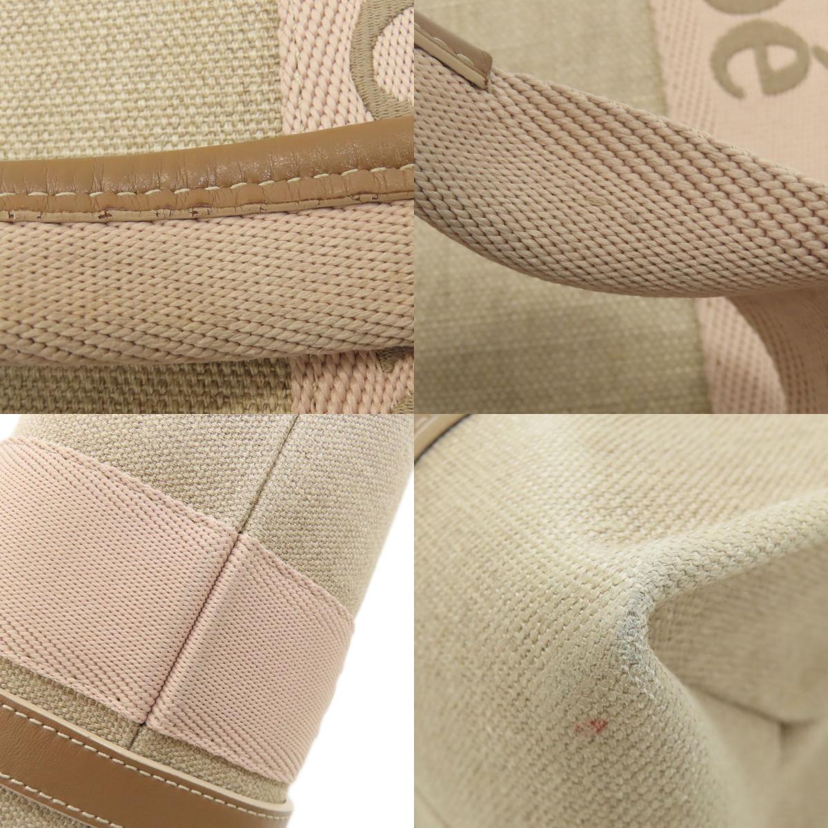 CHLOE woody tote Tote Bag Canvas Ladies [Used]