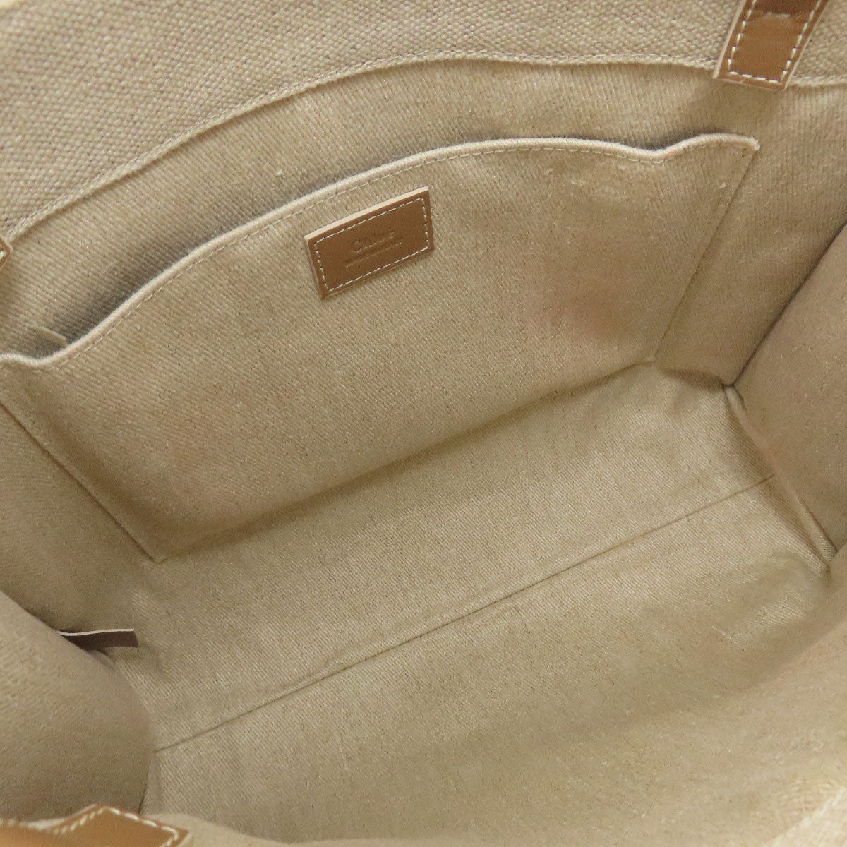 CHLOE woody tote Tote Bag Canvas Ladies [Used]