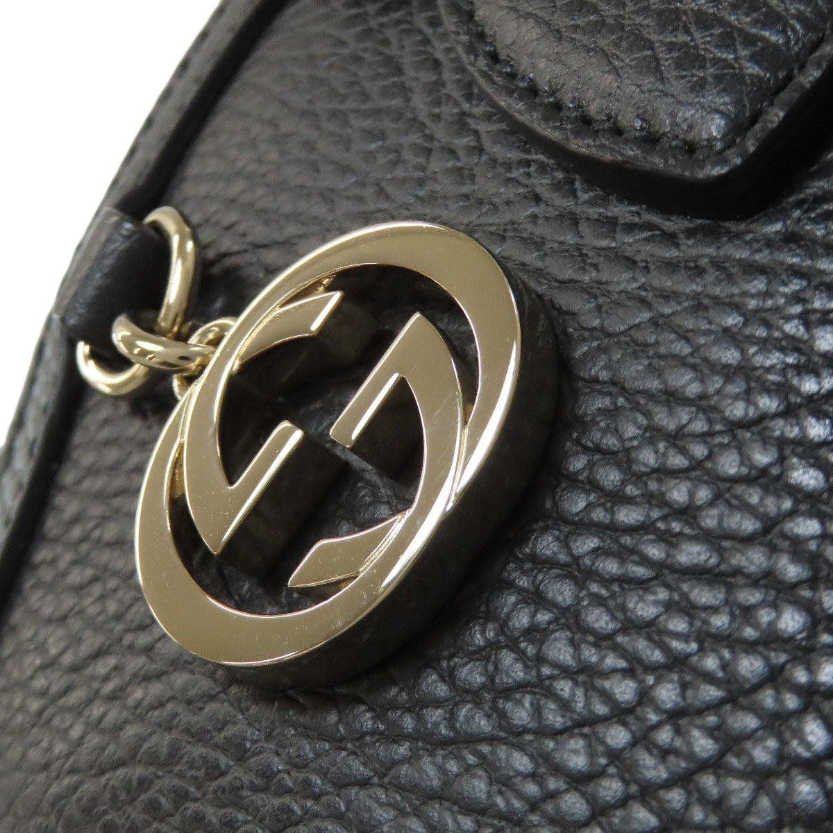 GUCCI 449651 Outlet Interlocking G 2WAY Handbag Calf Ladies [Used]