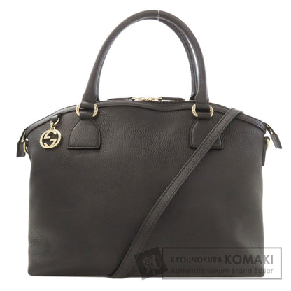 GUCCI 449651 Outlet Interlocking G 2WAY Handbag Calf Ladies [Used]