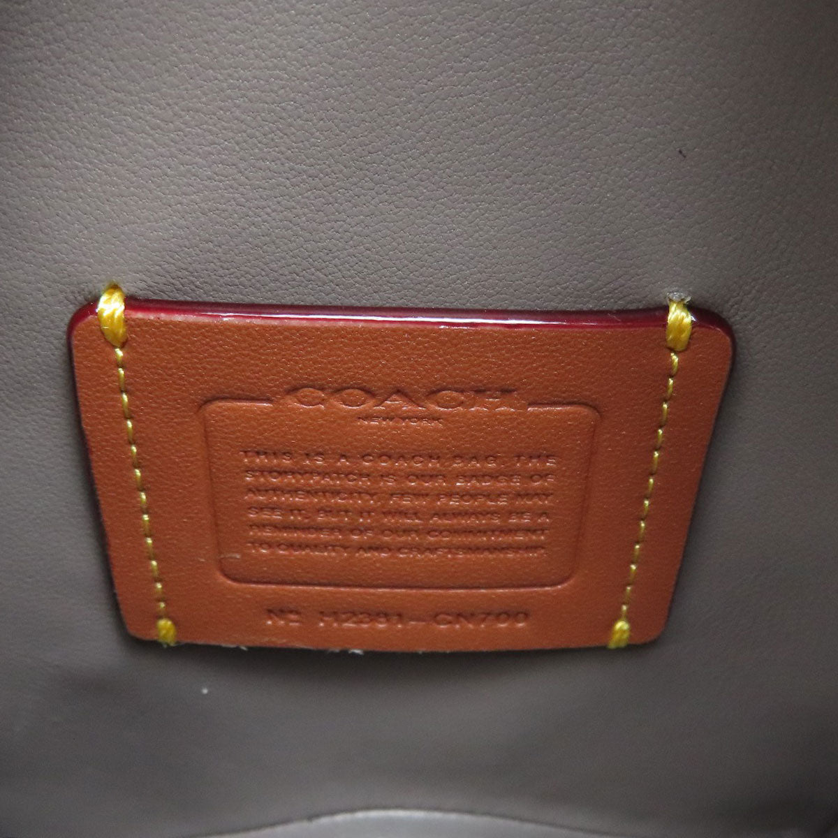 COACH CN700 Star 2WAY Handbag Leather Ladies [Used]