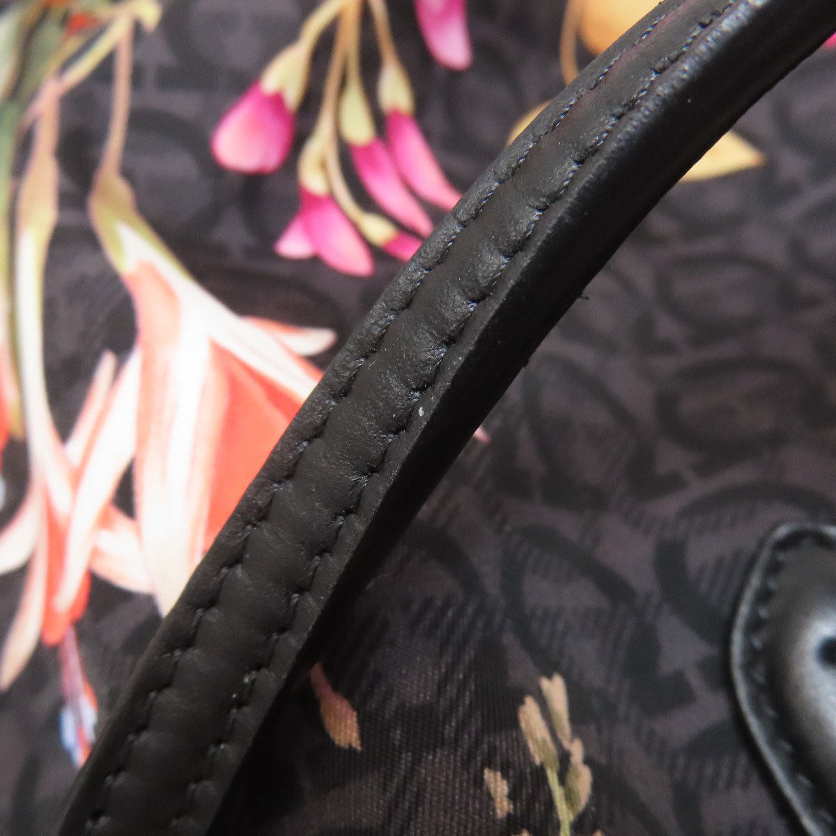 Salvatore Ferragamo Flower Gancini motif Tote Bag Nylon Ladies [Used]