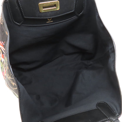 Salvatore Ferragamo Flower Gancini motif Tote Bag Nylon Ladies [Used]