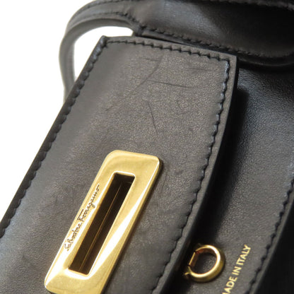 Salvatore Ferragamo Flower Gancini motif Tote Bag Nylon Ladies [Used]