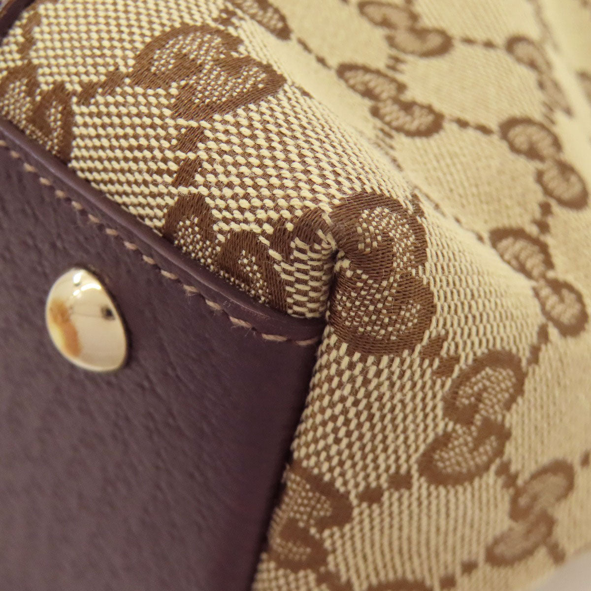 GUCCI 141470 GG Tote Bag Canvas LeatherLadies [Used]