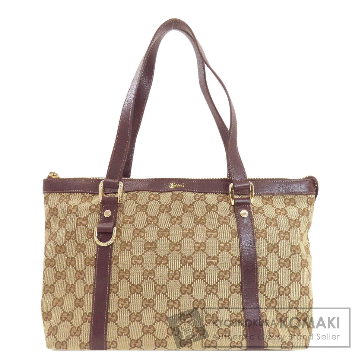 GUCCI 141470 GG Tote Bag Canvas LeatherLadies [Used]