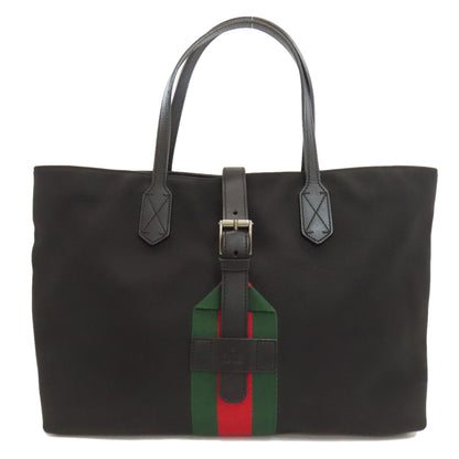 GUCCI 337070 Sherry line Tote Bag Nylon Ladies [Used]