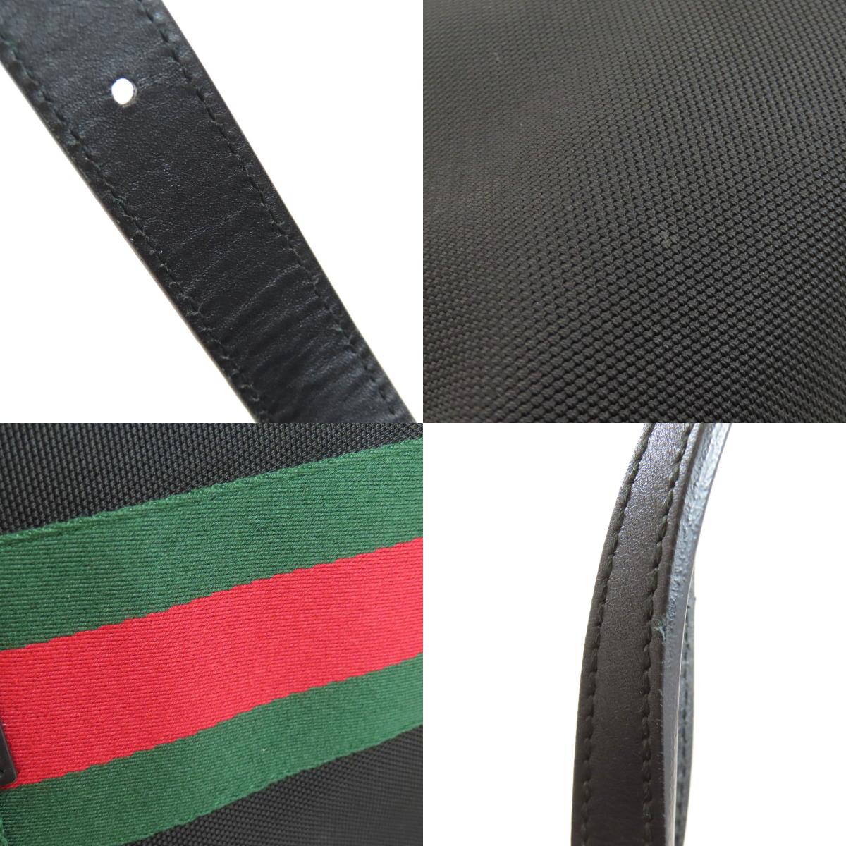 GUCCI 337070 Sherry line Tote Bag Nylon Ladies [Used]