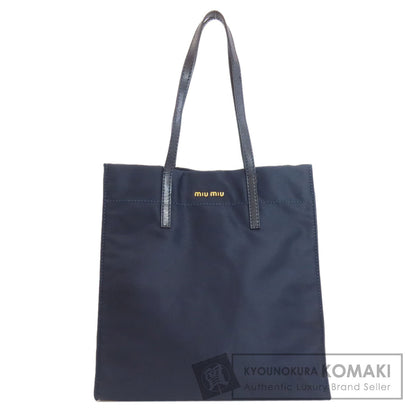 MIUMIU logo Tote Bag Nylon Ladies [Used]