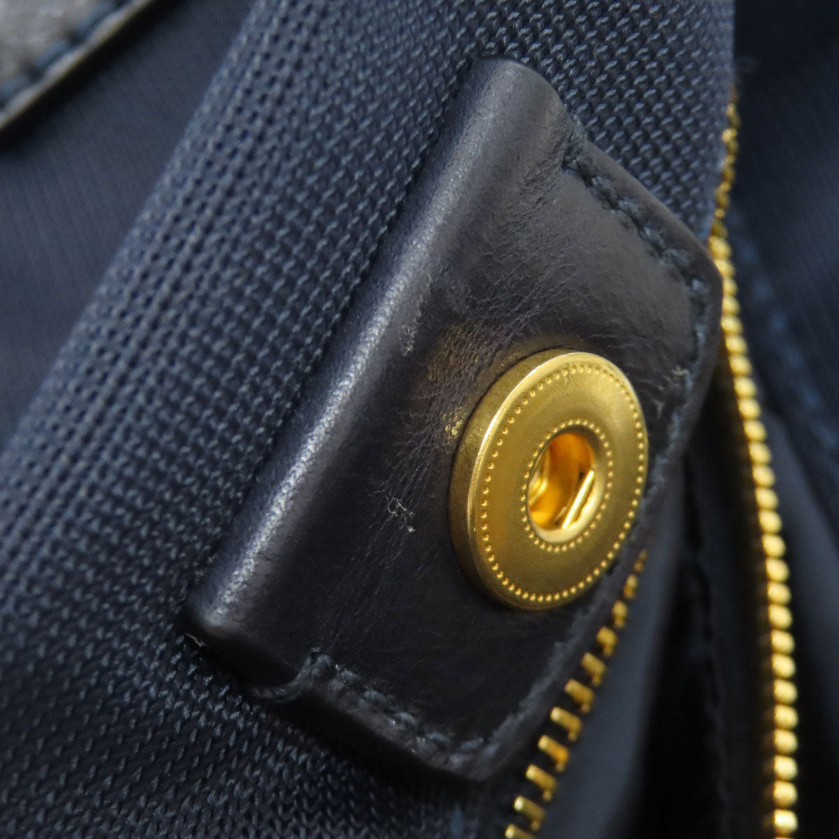 MIUMIU logo Tote Bag Nylon Ladies [Used]