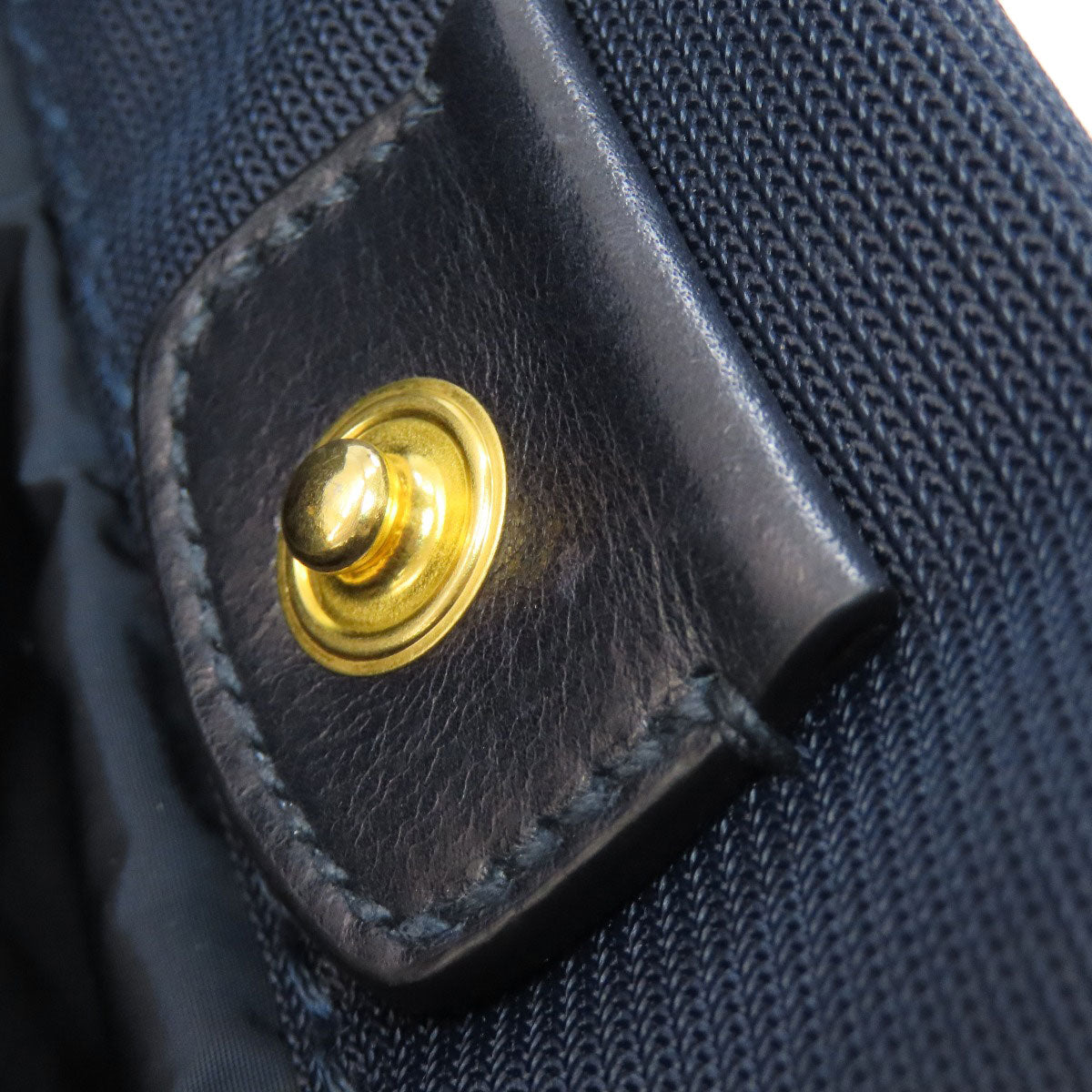 MIUMIU logo Tote Bag Nylon Ladies [Used]