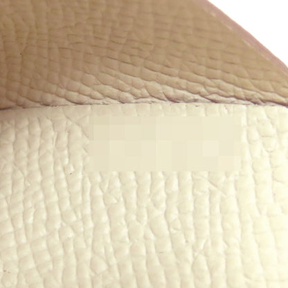 HERMES Calvi Duo Cre SilverHardware Card Case Epsom Ladies [Used]