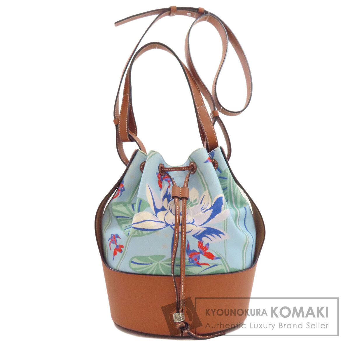 LOEWE Paula's Ibiza Balloon Bag 2-Way Shoulder Bag Canvas CalfLadies [Used]