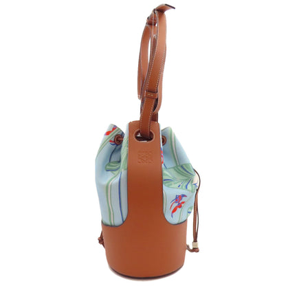 LOEWE Paula's Ibiza Balloon Bag 2-Way Shoulder Bag Canvas CalfLadies [Used]