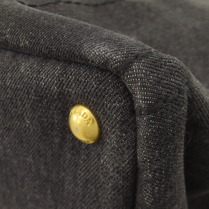 PRADA 1BG642 Canapa 2WAY Handbag Denim Ladies [Used]