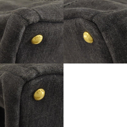 PRADA 1BG642 Canapa 2WAY Handbag Denim Ladies [Used]