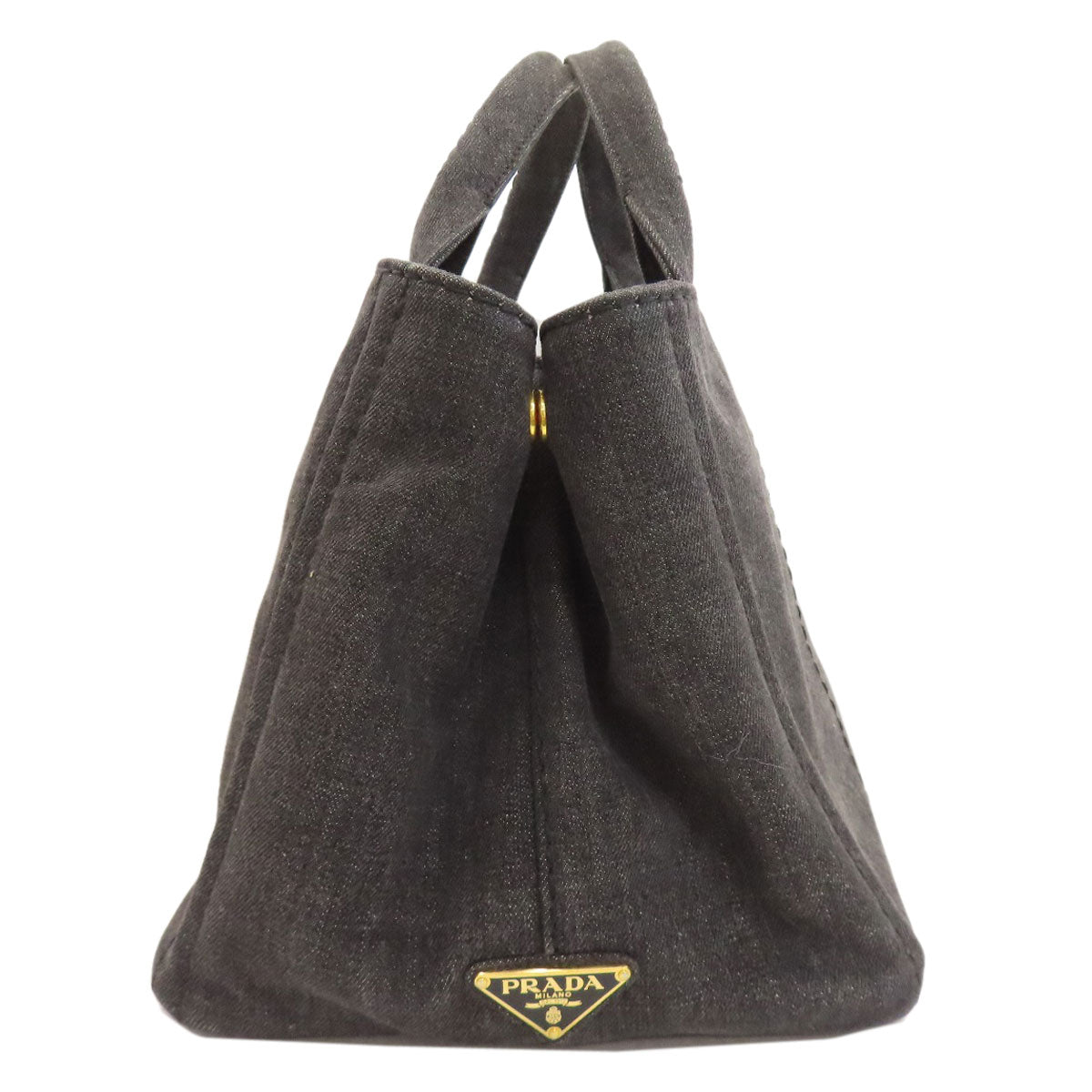 PRADA 1BG642 Canapa 2WAY Handbag Denim Ladies [Used]