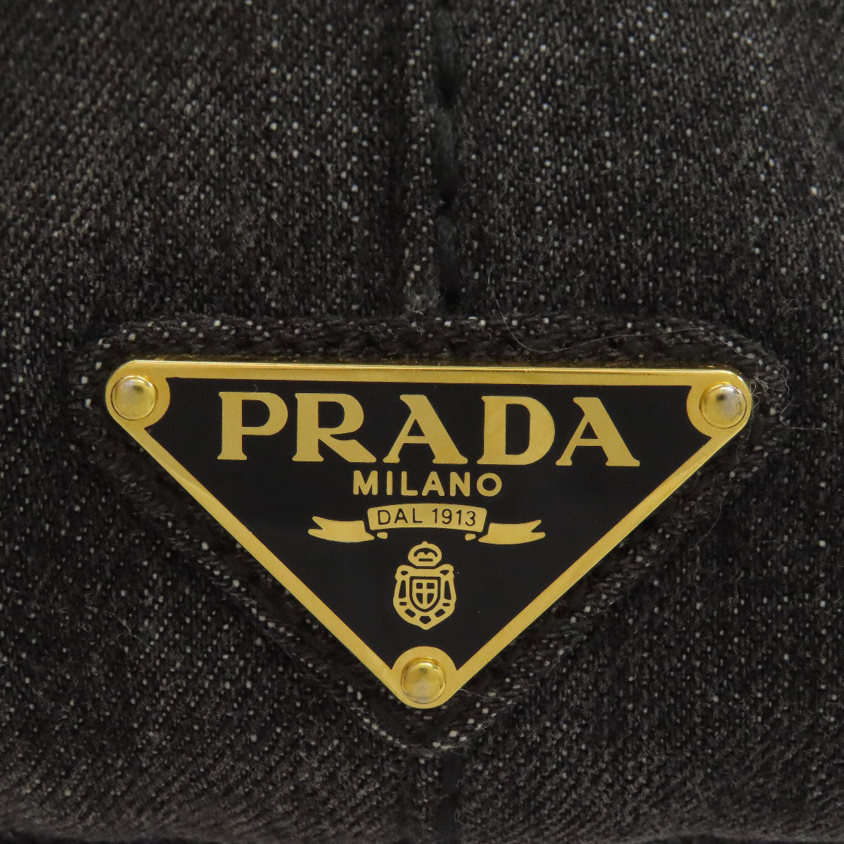 PRADA 1BG642 Canapa 2WAY Handbag Denim Ladies [Used]