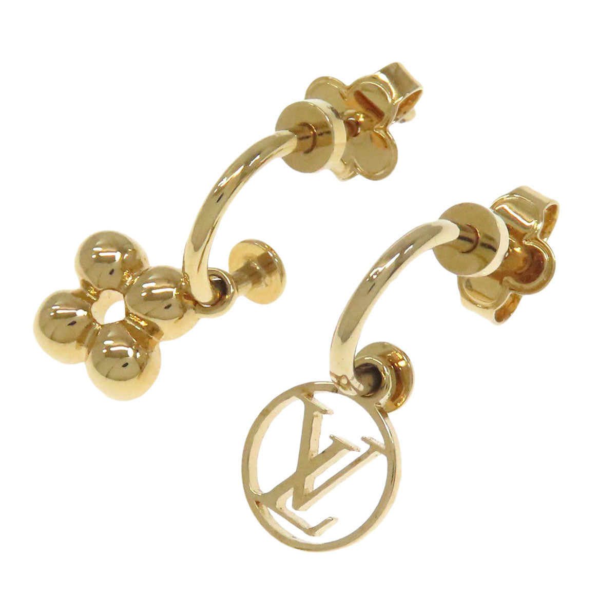LOUIS VUITTON M64859 Bookle Dreille Blooming earring Metal Ladies [Used]