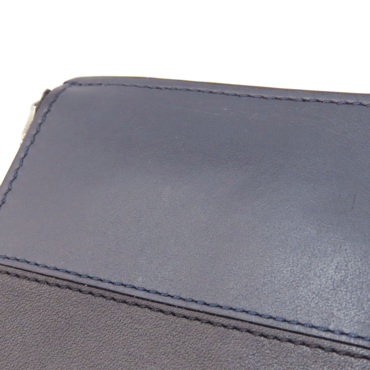 LOEWE Bicolor Anagram Bifold Wallet with Coin Pocket Calf Ladies [Used]