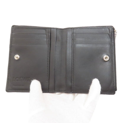 LOEWE Bicolor Anagram Bifold Wallet with Coin Pocket Calf Ladies [Used]