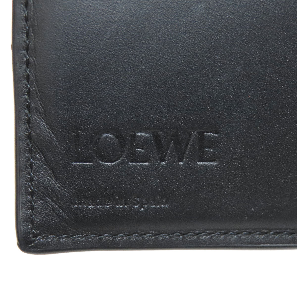 LOEWE Bicolor Anagram Bifold Wallet with Coin Pocket Calf Ladies [Used]