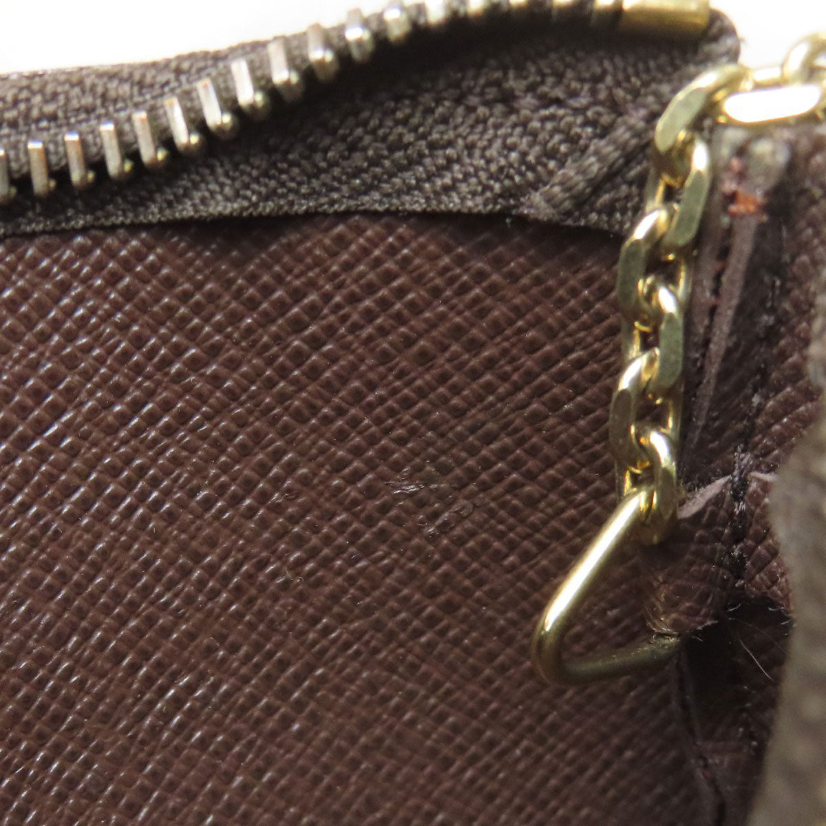 LOUIS VUITTON N62658 Pochette Kle key holder Damier canvas Ladies [Used]