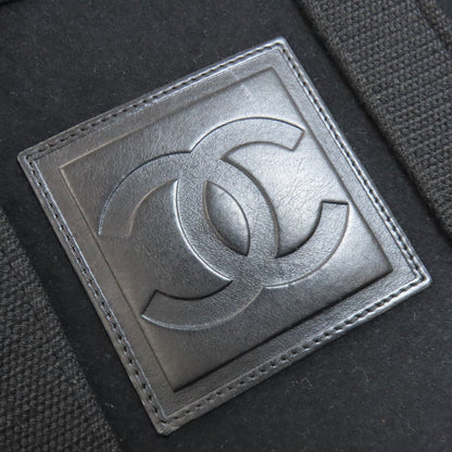 CHANEL Sports Line COCO Mark SilverHardware Handbag Felt CalfLadies [Used]
