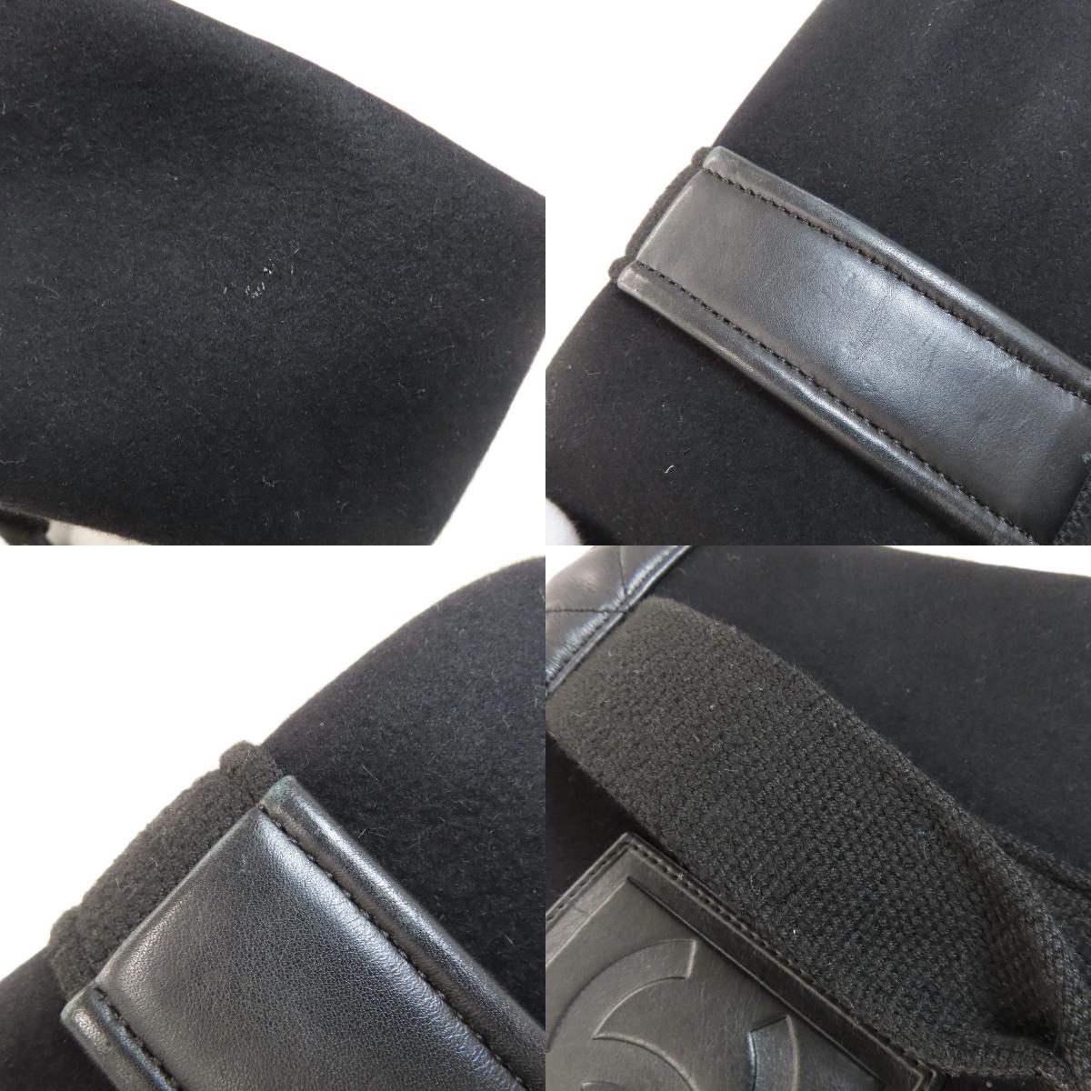 CHANEL Sports Line COCO Mark SilverHardware Handbag Felt CalfLadies [Used]