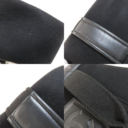 CHANEL Sports Line COCO Mark SilverHardware Handbag Felt CalfLadies [Used]