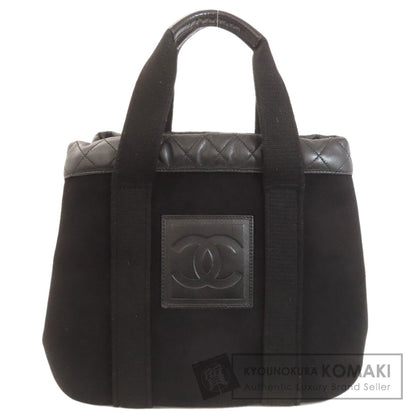 CHANEL Sports Line COCO Mark SilverHardware Handbag Felt CalfLadies [Used]