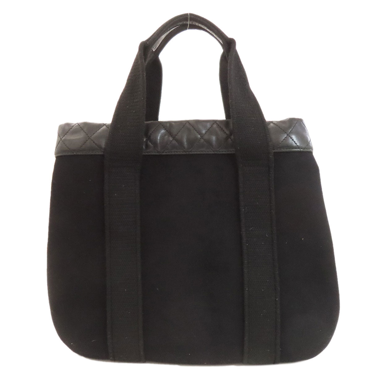 CHANEL Sports Line COCO Mark SilverHardware Handbag Felt CalfLadies [Used]