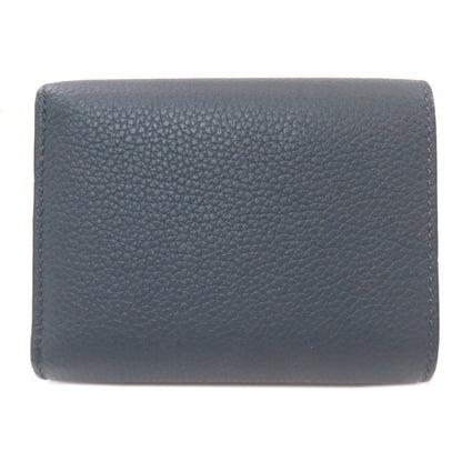 LOEWE Compact Wallet Anagram Bifold Wallet with Coin Pocket Leather Ladies [Used]