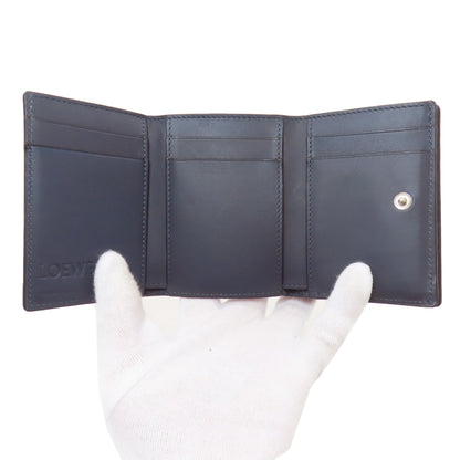 LOEWE Compact Wallet Anagram Bifold Wallet with Coin Pocket Leather Ladies [Used]