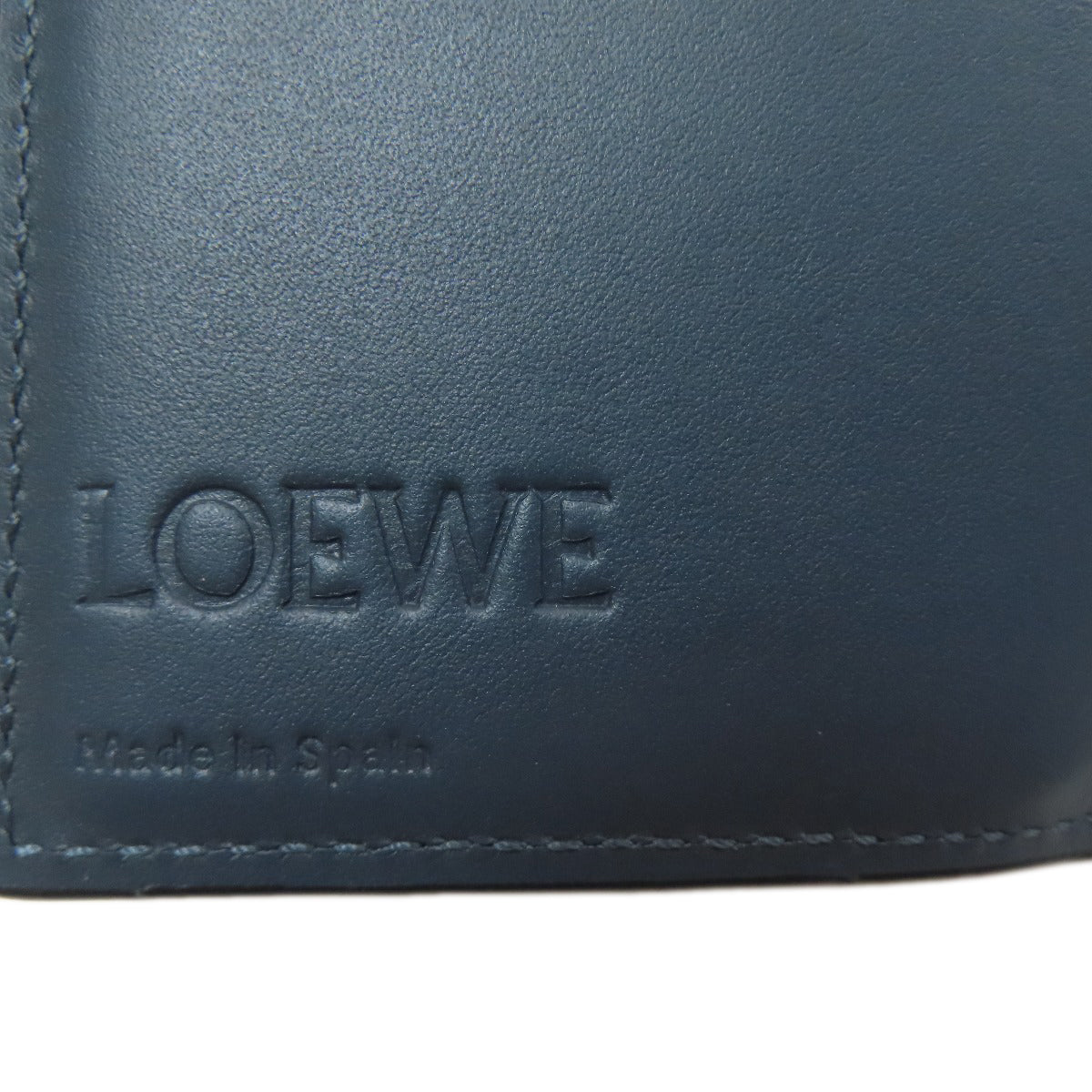LOEWE Compact Wallet Anagram Bifold Wallet with Coin Pocket Leather Ladies [Used]