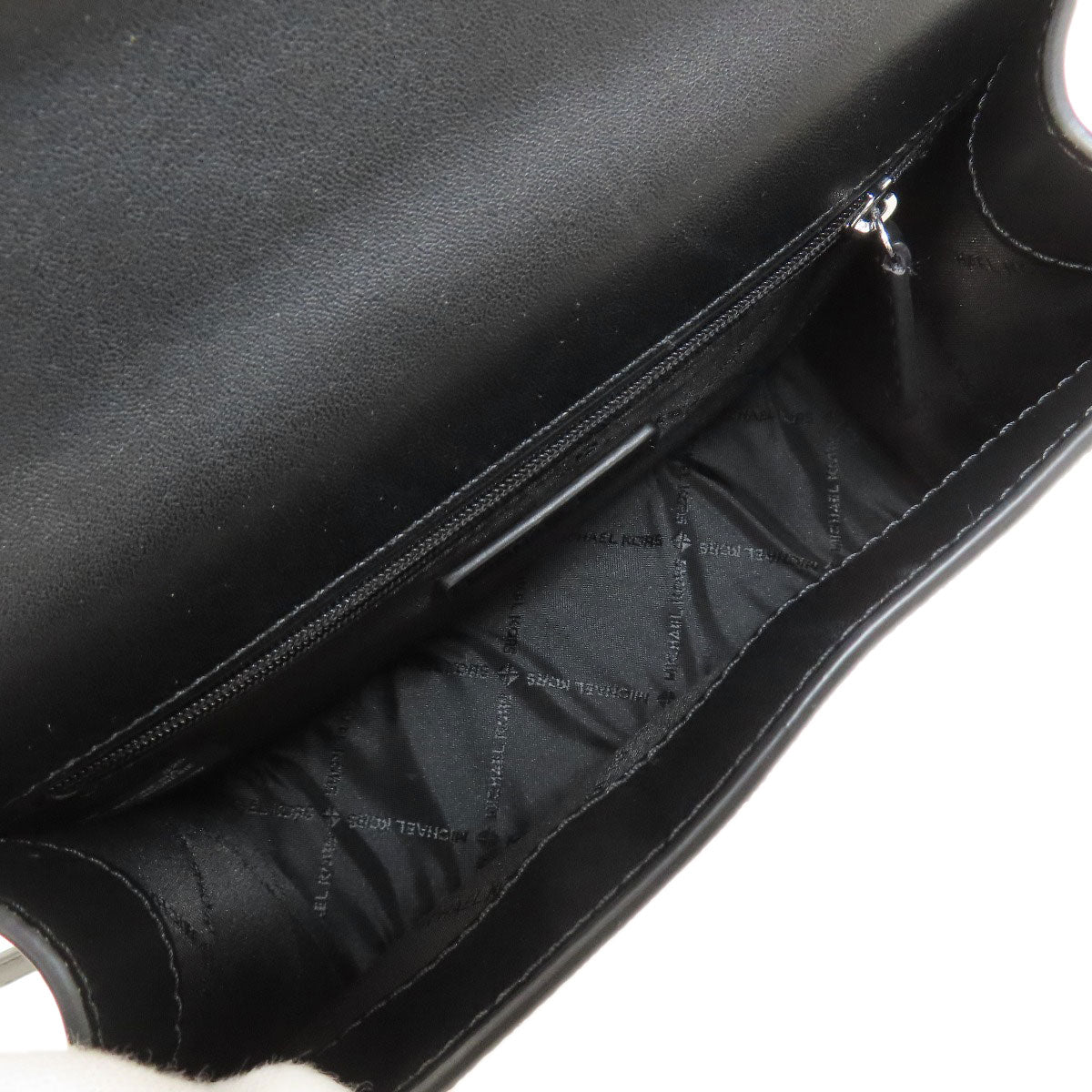 Michael Kors ChainShoulder MK Signature Zebra Pattern Shoulder Bag PVC Ladies [Used]