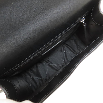 Michael Kors ChainShoulder MK Signature Zebra Pattern Shoulder Bag PVC Ladies [Used]