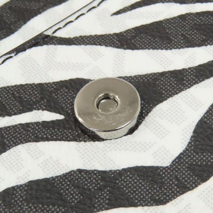 Michael Kors ChainShoulder MK Signature Zebra Pattern Shoulder Bag PVC Ladies [Used]