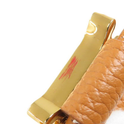 BURBERRY TB logo drawstring bag 2-way Handbag Leather Ladies [Used]