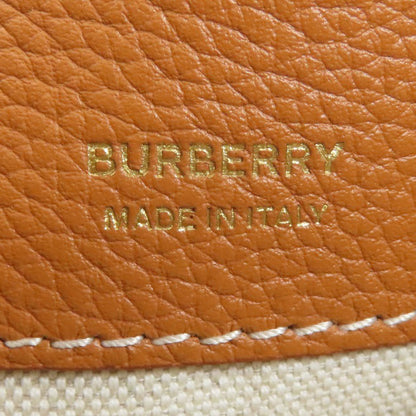 BURBERRY TB logo drawstring bag 2-way Handbag Leather Ladies [Used]