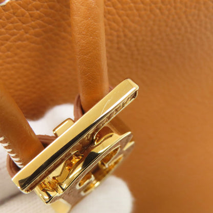 BURBERRY TB logo drawstring bag 2-way Handbag Leather Ladies [Used]