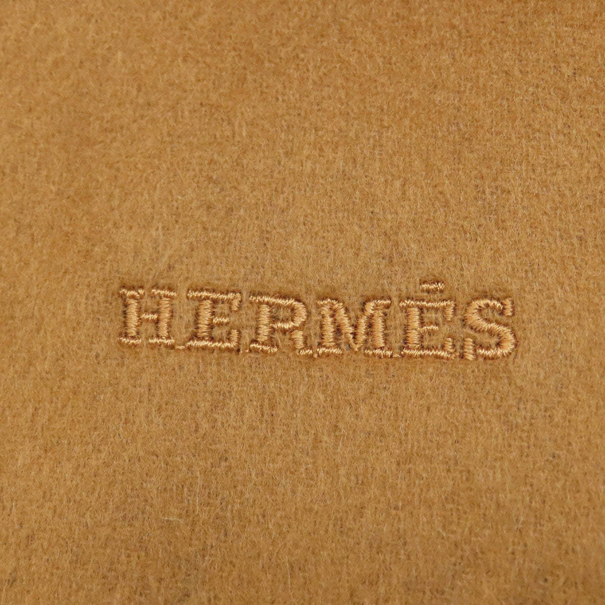 HERMES logo Scarf Cashmere Ladies [Used]