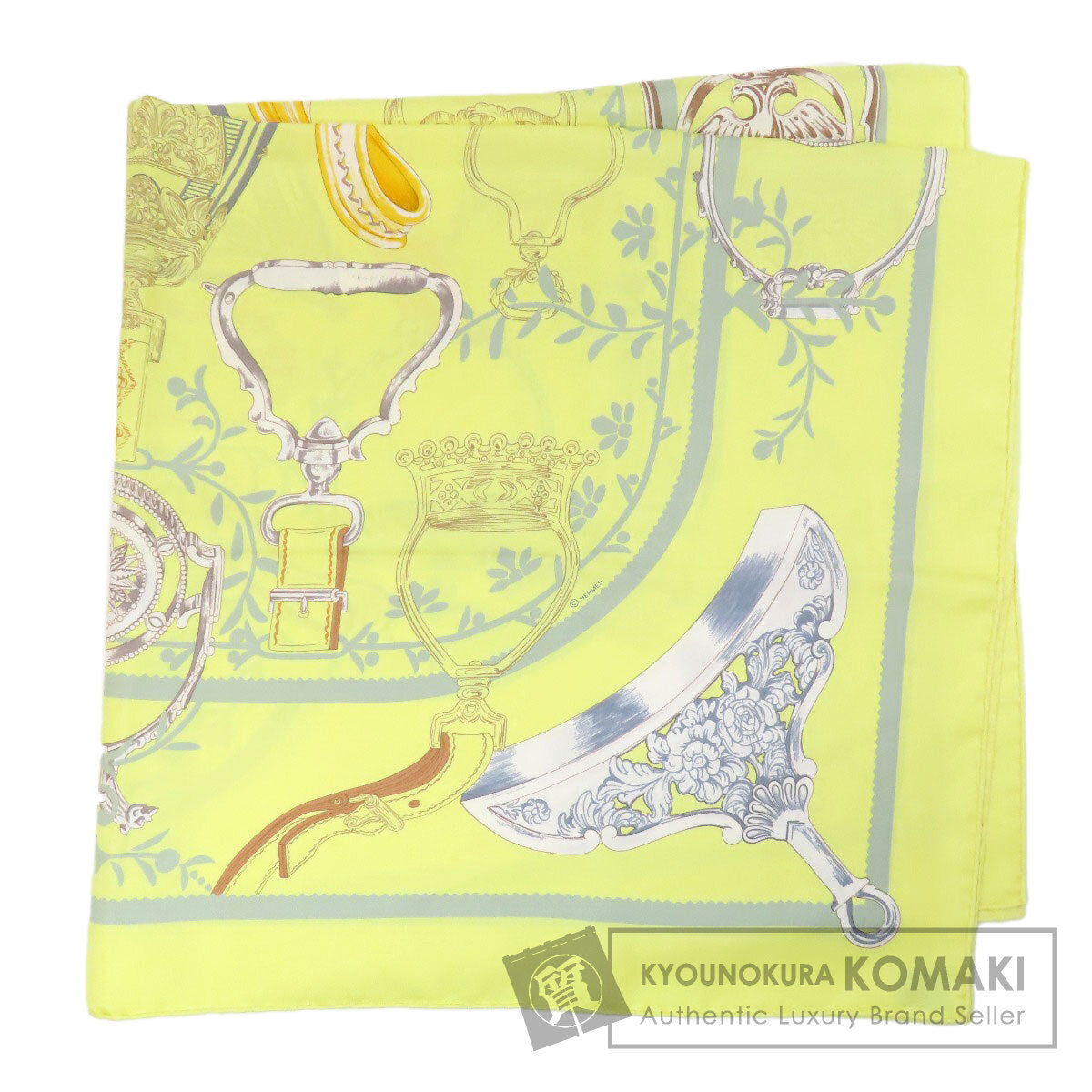 HERMES Carre90 Armor Scarf Silk Ladies [Used]